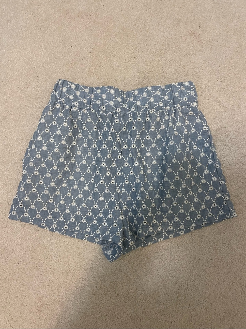 Zara Light Blue High-Waist Shorts (xs)